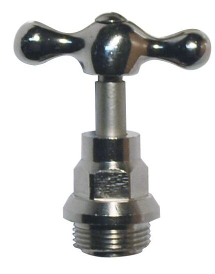 p/canilla 1/2" cromada con o"ring  y 1/2 cruz CABEZAL