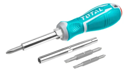 Destornillador de Puntas intercambiables 6 en 1 INDUSTRIAL TOTAL THT2506076